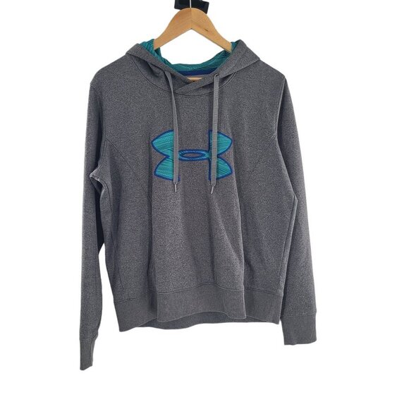 Under Armour Cold Gear‎ Sweater Semi Fitted Hooded Sweatshirt Hoodie Large - Picture 1 of 7